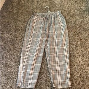 Plaid dress pants